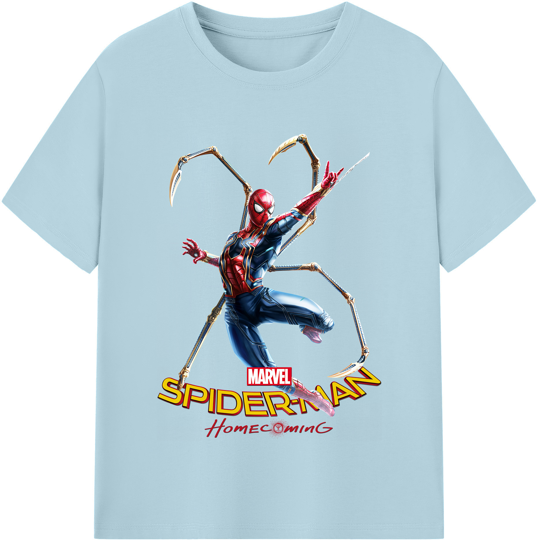 （画像用） Spider Man スパイダーマン 綿100％半袖Tシャツ（フロントプリント）